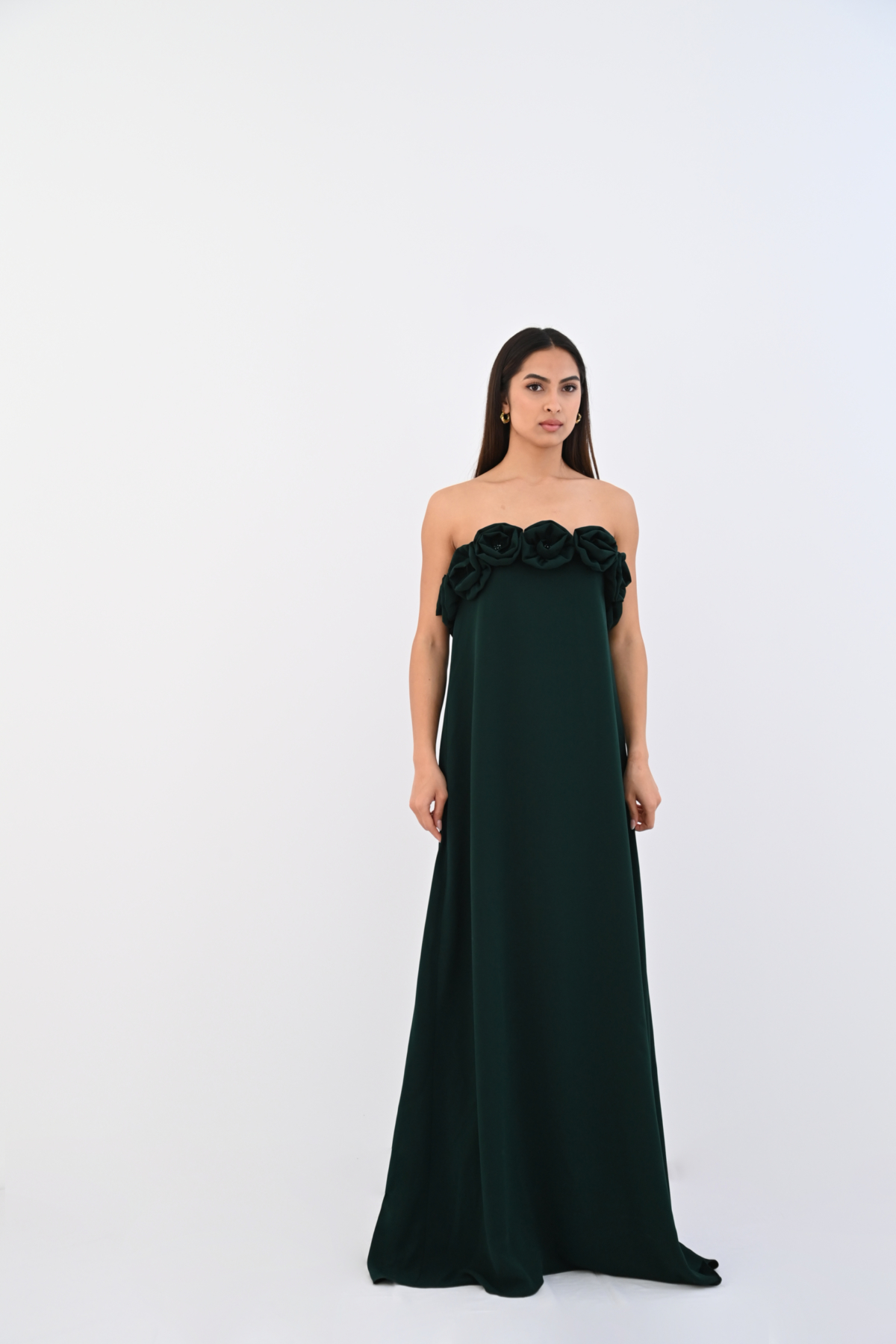 Abendkleid Maxi Green – Bild 3