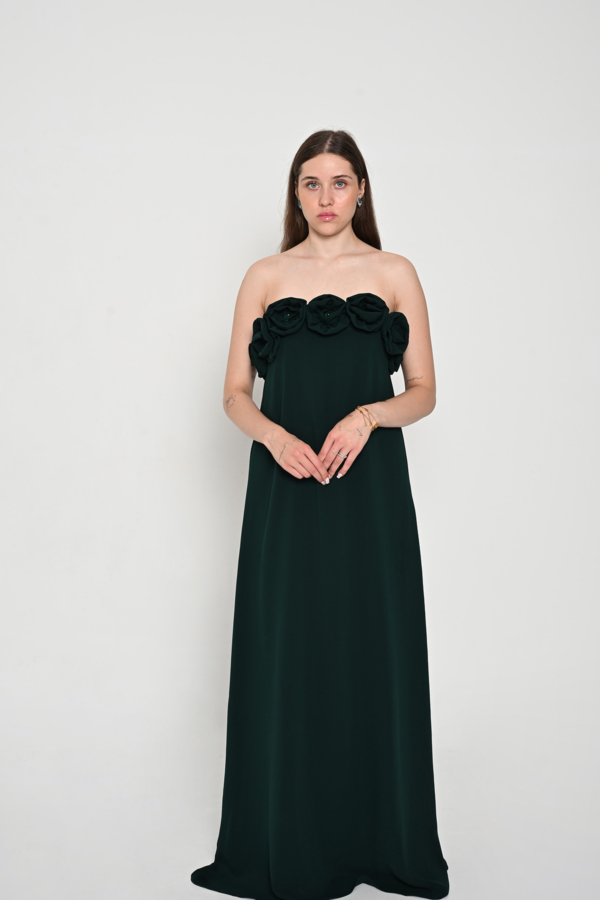 Abendkleid Maxi Green