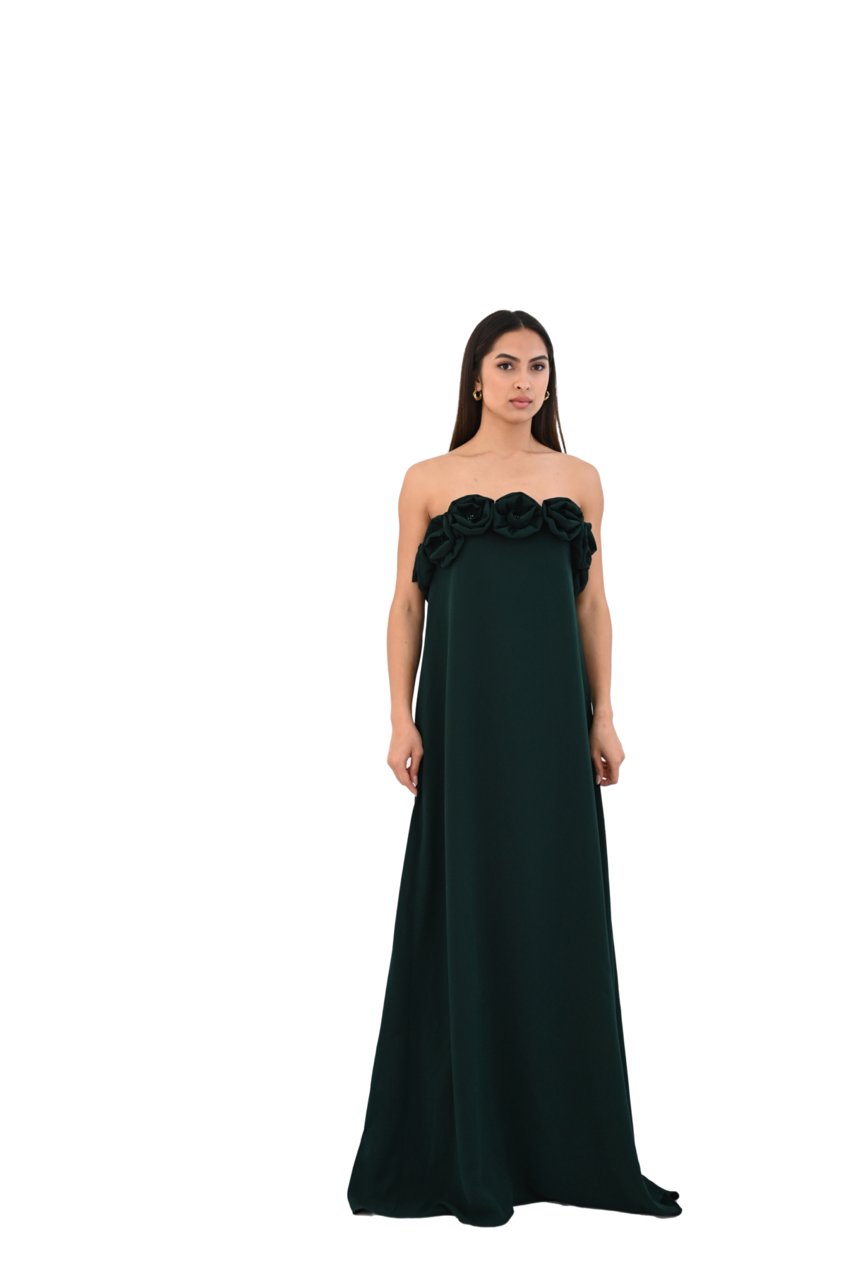 Abendkleid Maxi Green – Bild 4