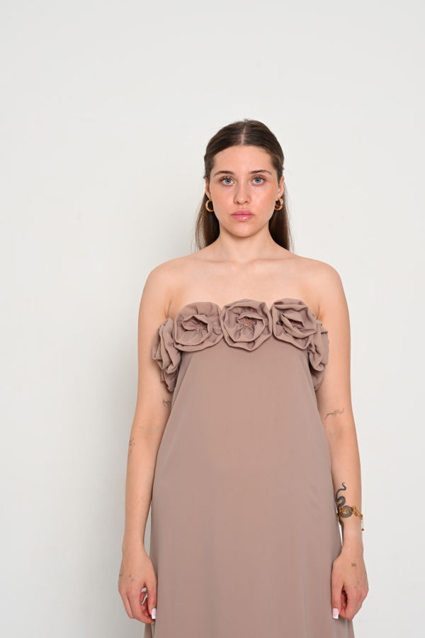 Abendkleid Beige Orchide